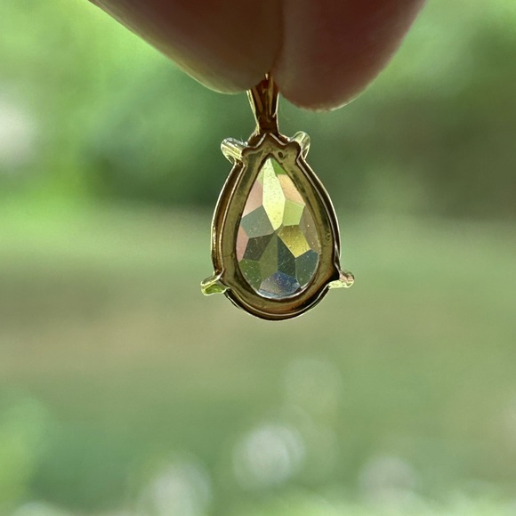 Smoky Topaz 10k Gold Pendant - Picture 5 of 11